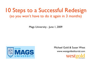 Successful Website Redesign presentation slides