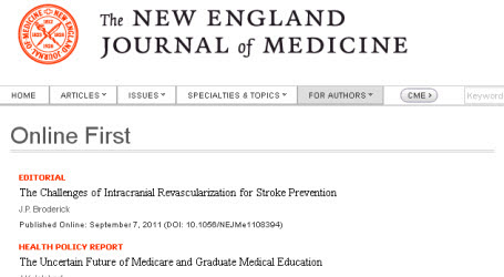 New England Journal of Medicine online