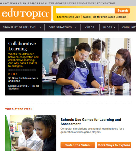 Edutopia.org website